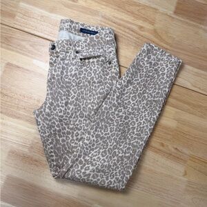 Lucky Brand Legend Sofia Tan Leopard Skinny Jeans 28